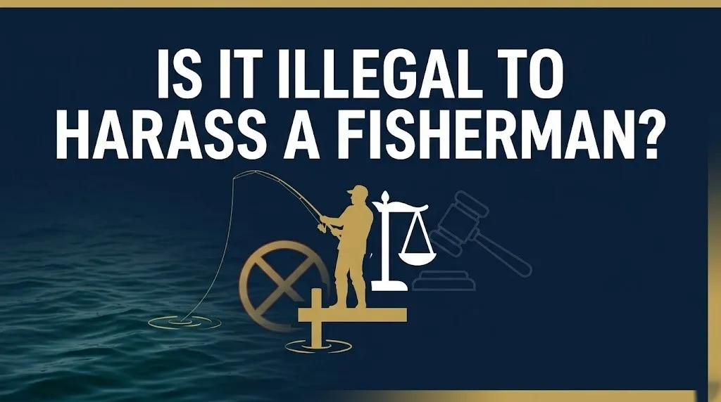 harass a fisherman