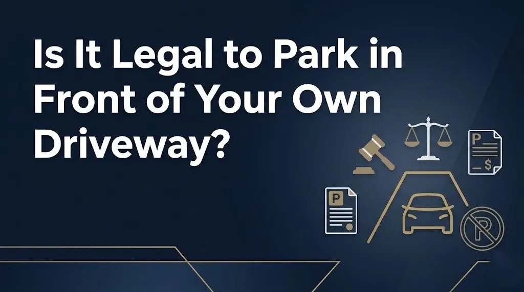 park in front of your own driveway