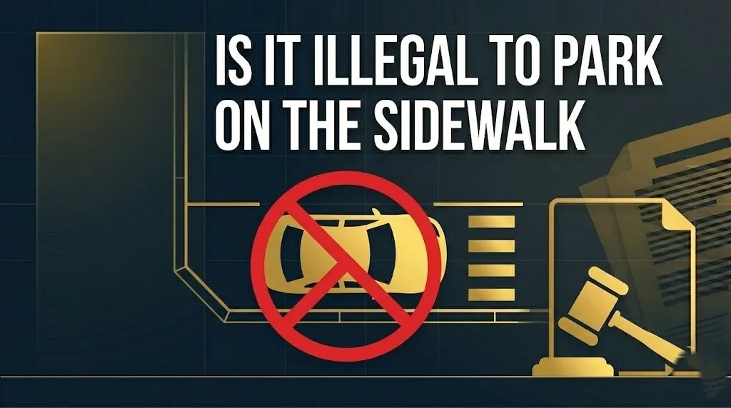 parking on the sidewalk