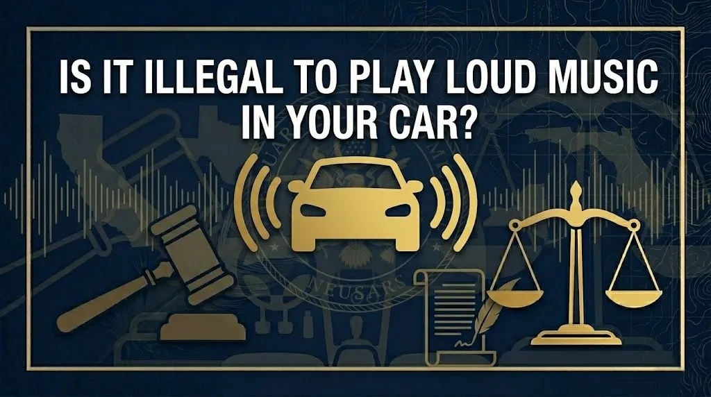 playing loud music