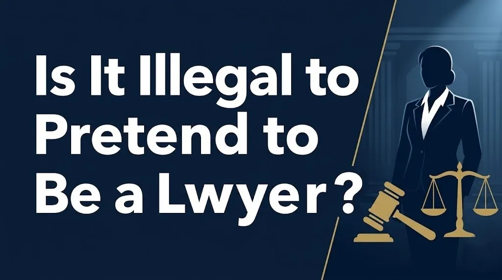 pretending to be a lawyer