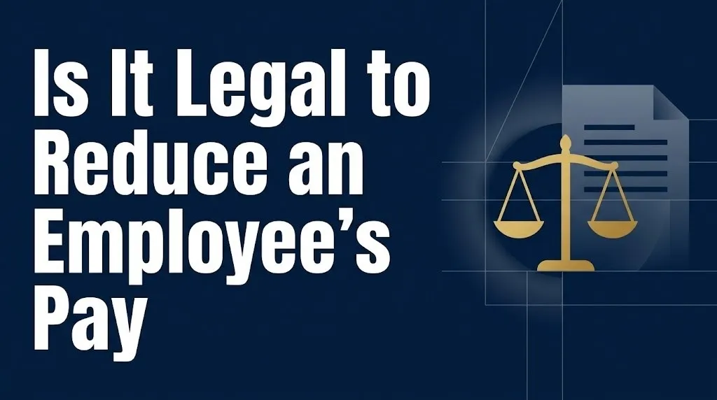 reduce an employee's pay