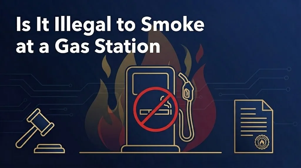 smoking at a gas station