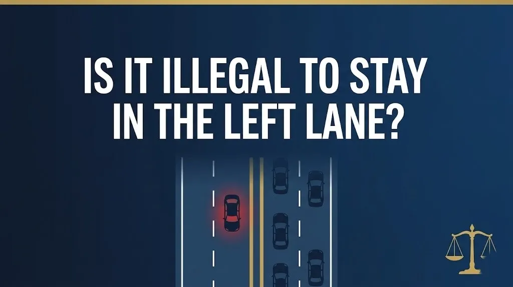 staying in the left lane