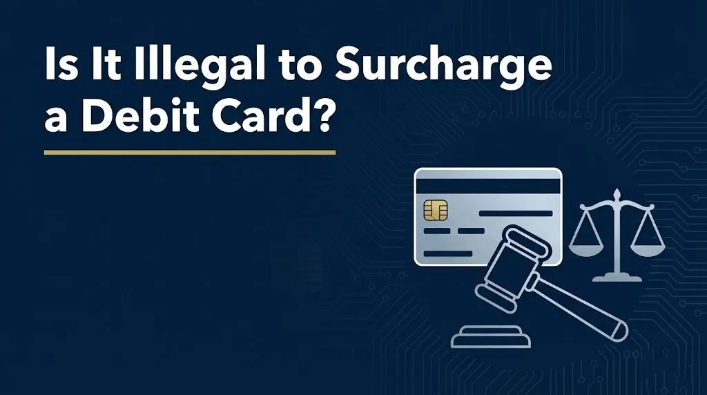 surcharge to a debit card