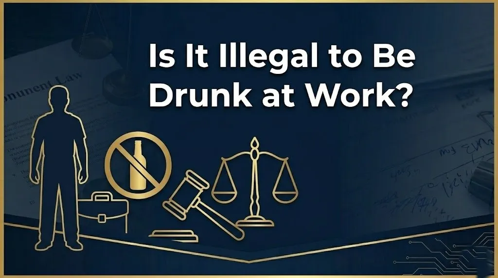 Being drunk at work